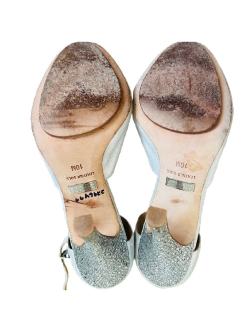 Badgley Mischka Women's
Laguna Platform Pumps Silver
Leather
Size 10 M - Picture 6 of 12